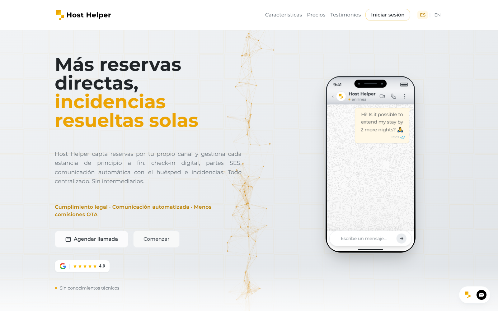 Portada actual de Host Helper